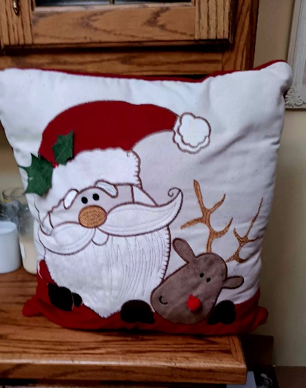 Pillow Santa and Deer