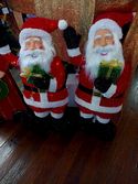 Santa Lighted Mesh Fabric