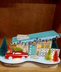 House Retro Scene Lighted