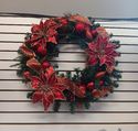 Wreath Poinsettia Design